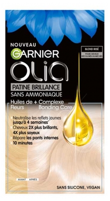 Garnier Olia Glanspatine Semi-Permanente Kleuring Zonder Ammoniak 174 ml - Kleuren: Iriserend Blond