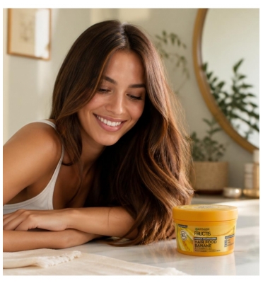 Garnier Fructis Mascarilla Nutritiva Banane Hair Food 320 ml