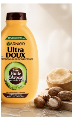 Garnier Ultra Delikatny Szampon Głęboko Odżywiający do Włosów Kręconych i Puszących Się 400 ml