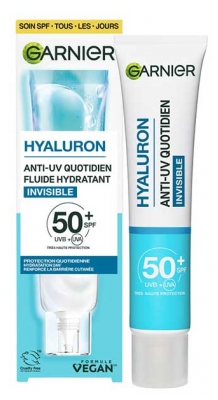 Fluid Hidratant Invizibil de Utilizare Zilnică Garnier Hyaluron Anti-UV SPF50+ 40 ml
