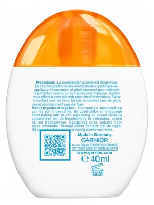 Garnier Ambre Solaire Super UV Aqua Fluid Protector Invizibil SPF50 40 ml