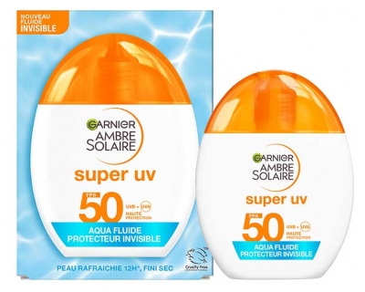 Garnier Ambre Solaire Super UV Aqua Fluid Protector Invizibil SPF50 40 ml
