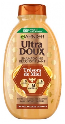 Garnier Ultra Delikatny Szampon Regenerujący Skarby Miodu do Włosów Delikatnych 400 ml