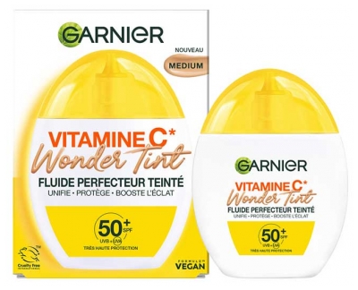 Garnier SkinActive Vitamin C Getöntes Perfektionierendes Fluid Wonder Tint SPF50+ 40 ml - Farbton: Medium