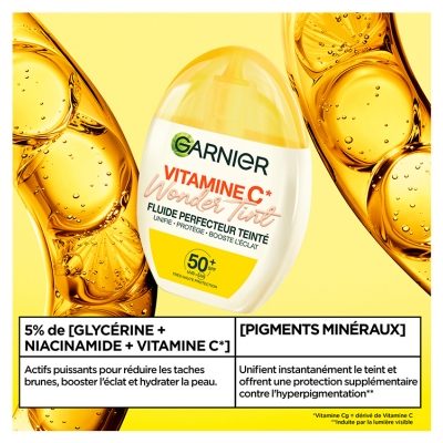 Garnier SkinActive Vitamine C Fluide Perfecteur Teinté Wonder Tint SPF50+ 40 ml