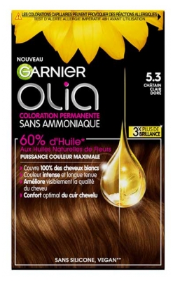 Garnier Olia Ammoniakiton Pysyvä Väri 120 g - Väri: 5.3 valoa Golden Chestnut
