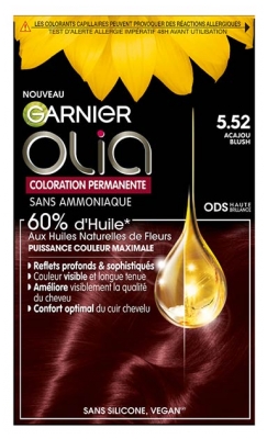 Garnier Olia Bezammonjaka Pastāvīgā Krāsa 120 g - Krāsa: 5.52 sarkankoka s?rtums