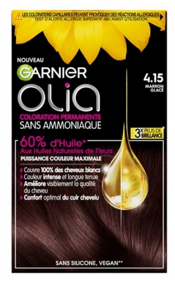 Garnier Olia Trajna Barva za Lase Brez Amoniaka 120 g - Barva: 4.15 Marron Glacé
