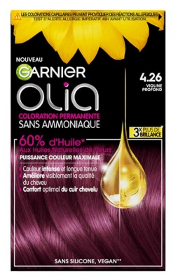 Garnier Olia Trajna Barva za Lase Brez Amoniaka 120 g - Barva: 4.26 Globoka violina