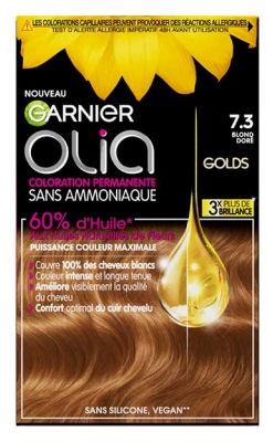 Garnier Olia Trajna Barva za Lase Brez Amoniaka 120 g - Barva: 7.3 Zlata blondinka