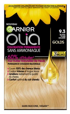 Garnier Olia Bezammonjaka Pastāvīgā Krāsa 120 g - Krāsa: 9.3 Blond?ne Claire Solaire