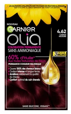 Garnier Olia Trajna Barva za Lase Brez Amoniaka 120 g - Barva: 4.62 Karminski žamet