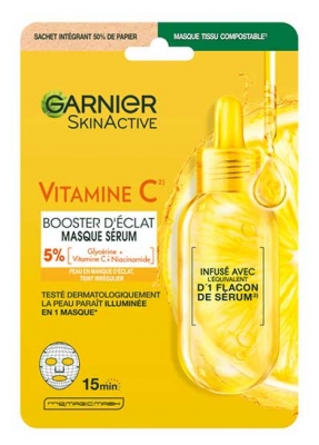Garnier SkinActive Vitamine C Weefselmasker Radiance Booster Serum 28 ml