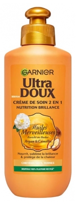 Garnier Ultra Doux 2in1 Stiliaus Kapsulė „Nuostabūs Aliejai“ Maitinimas Blizgesys 200 ml