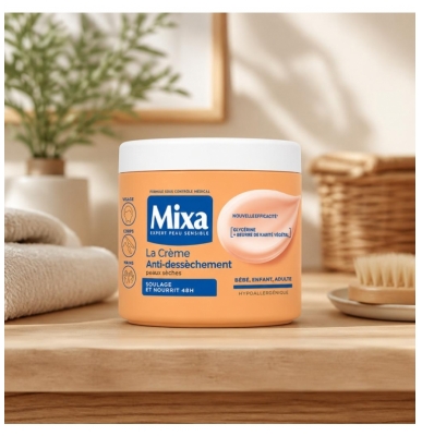 Mixa Crème Voor Droge en Gevoelige Huid 400 ml