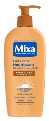 Mixa Pflegende Körpermilch mit Sonneneffekt für dunkle Hauttypen 250 ml