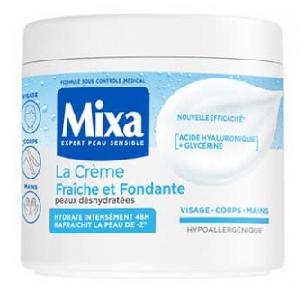 Mixa 24 valandų drėkinamasis kremas „Šviežias ir tirpstantis“ 400 ml