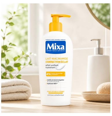 Mixa Lait Niacinamide Correction Éclat 250 ml