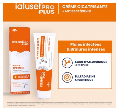 IBSA IALUSET PRO Plus Plaies Infectées 25 g
