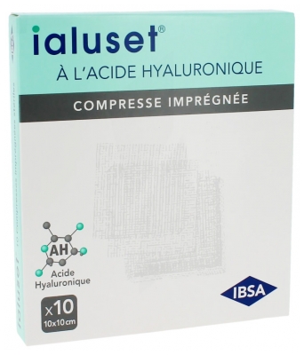 IBSA IALUSET 10 Compresses Imprégnées Stériles