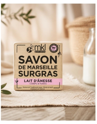 MKL Green Nature Savon de Marseille Surgras Lait d'Ânesse 100 g