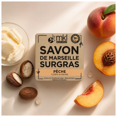 Sabonete de Marselha Supergordo Pêssego MKL Green Nature 100 g