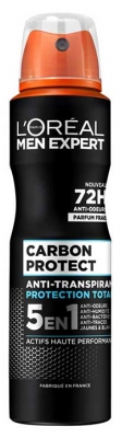 L'Oréal Paris Men Expert Carbon Protect 72H Antiperspirant Deodorant Spray 5v1 50 ml