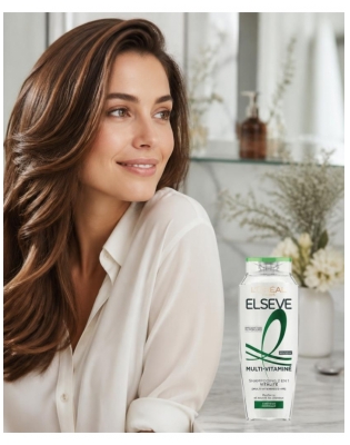 L'Oréal Paris Elseve Multi-Vitamin Schampo 2-i-1 Vitalitet 300 ml