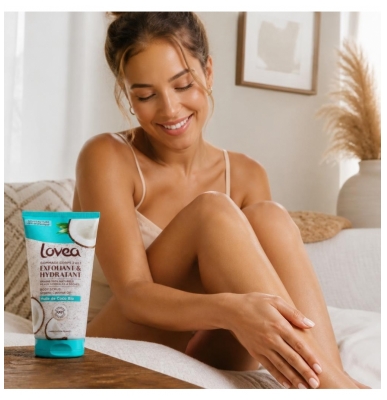 Lovea Exfoliační Tělový Peeling Bio Kokosový Olej 150 ml