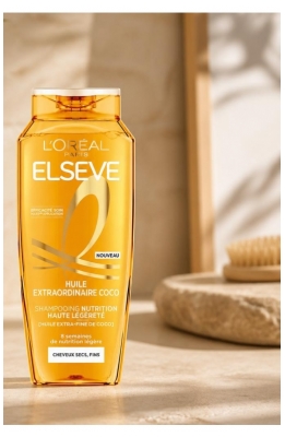L'Oréal Paris Elseve Huile Extraordinaire Coco Shampoing Nutrition Haute Légèreté 250 ml