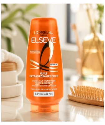 L'Oréal Paris Elseve Huile Extraordinaire Coco Entwirrende Spülung Nährpflege Hohe Leichtigkeit 200 ml