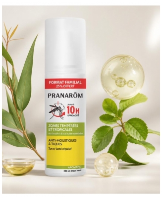Pranarôm Aromapic pieniņveida aerosols pret odiem un ērcēm mērenām un tropiskām zonām 200 ml