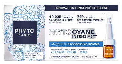 Phyto Phytocyane Intensive+ Antichute Progressive Homme 12 x 5 ml