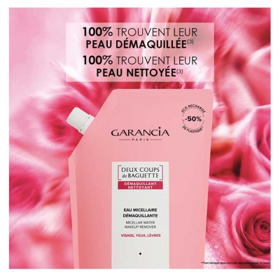 Garancia En Deux Coups de Baguette Eau Micellaire Démaquillante Éco-Recharge 400 ml