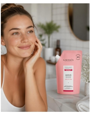 Garancia Source Micellaire Enchantée Micellair Reinigingswater Rose D'Antan Eco-Refill 400 ml