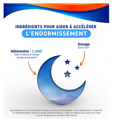 Valdispert Sommeil Rapide Extra Fort 1,9 mg Lot de 2 x 40 Comprimés Orodispersibles