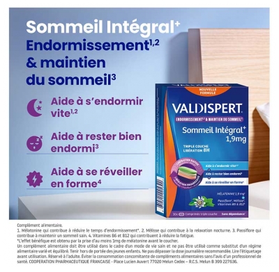 Valdispert Sommeil Intégral 30 Comprimés Bicouches