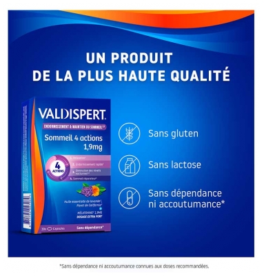 Valdispert Mélatonine 1,9 mg 4 Actions 30 Capsules