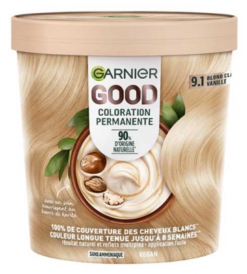Garnier Good Dauerhafte Haarcoloration Ohne Ammoniak 160 ml - Haarfärbung: 9.1 Vanille Hellblond