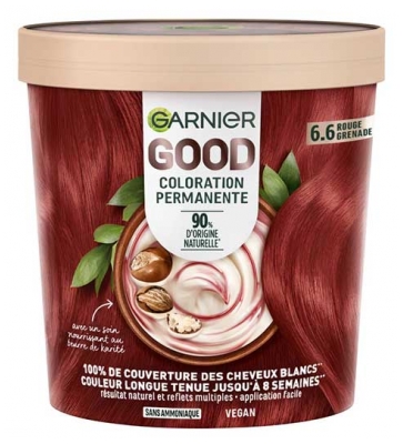 Garnier Good Dauerhafte Haarcoloration Ohne Ammoniak 160 ml - Haarfärbung: 6.6 Granatapfelrot