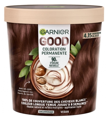 Garnier Good Permanent Hårfärg Utan Ammoniak 160 ml - Färg: 4.15 Marron Glacé