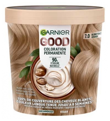 Garnier Good Colorazione Permanente Senza Ammoniaca 160 ml - Colorare: 7.0 Biondo scuro Mandorla