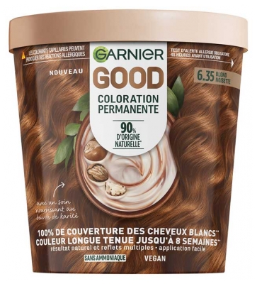 Garnier Good Permanentiniai dažai be amoniako 160 ml - Spalva: 6.35 Lazdyn? riešut? šviesi