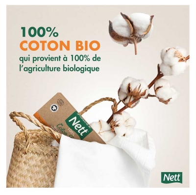 Nett 100% Coton Bio 16 Tampons Super