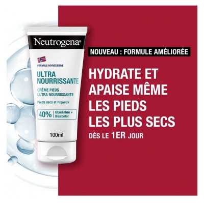Neutrogena Ultra Nourishing Crème Pieds Ultra Nourrissante 100 ml