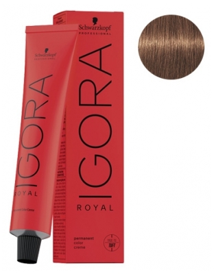 Schwarzkopf Igora Royal Nuoseklios Plaukų Dažymo Priemonės 60 ml - Spalva: 7-57 Vidutin? šviesiaplauk? Varinis auksas