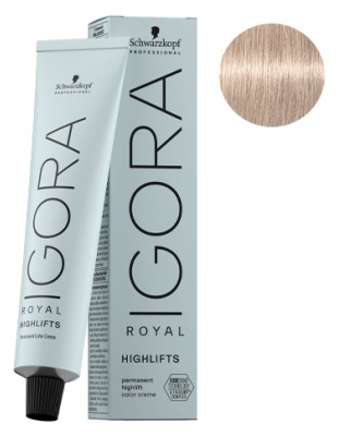 Schwarzkopf Professional Igora Royal Highlifts Coloration Permanente 60 ml - Coloration : 12-19 Super Éclaircissant Cendré Violet