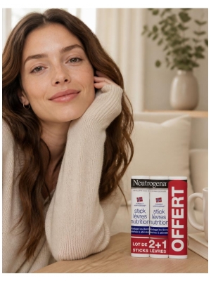 Neutrogena Lip Stick Nutrition 3 x 4.8g + in which 1 Free