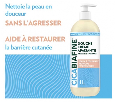 CicaBiafine Douche Crème Anti-Irritations Apaisante 1 L