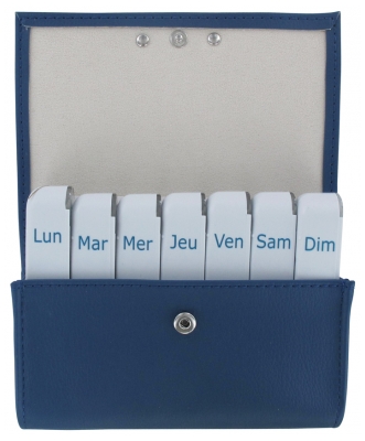 Pilbox Liberty Weekly Pill Dispenser - Kleur: Blauw 1